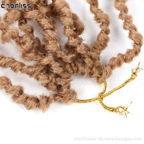 22''10 New Arrival Strands Goddess Crochet Braiding Curly Natural Faux Locs Crochet Braids Afro Synthetic Hair Extension
